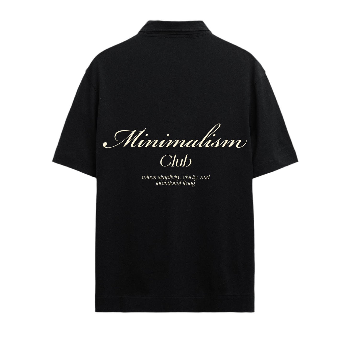 Mocean Minimalism Polo T-shirt - Black