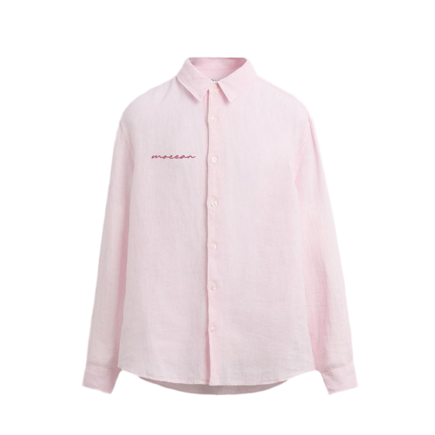 Coral Pink Cotton Shirt