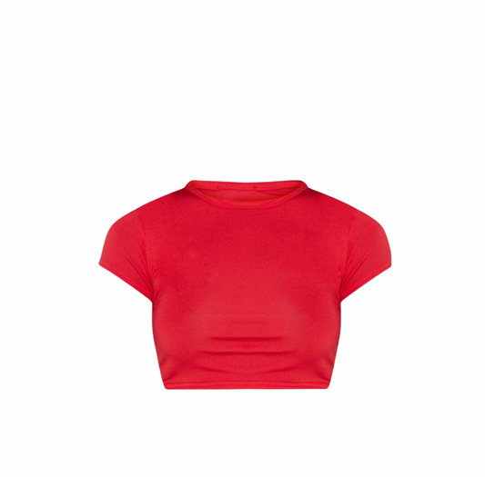 Scarlet Red Baby Tee