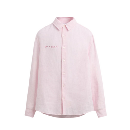 Coral Pink Cotton Shirt
