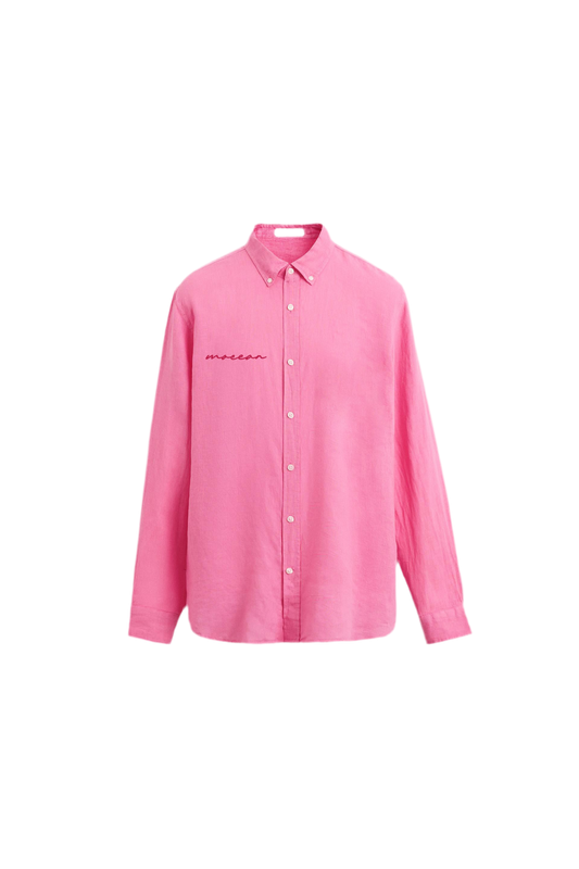 Coral Pink Cotton Shirt