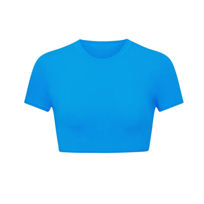 The Skyline Blue Baby Tee