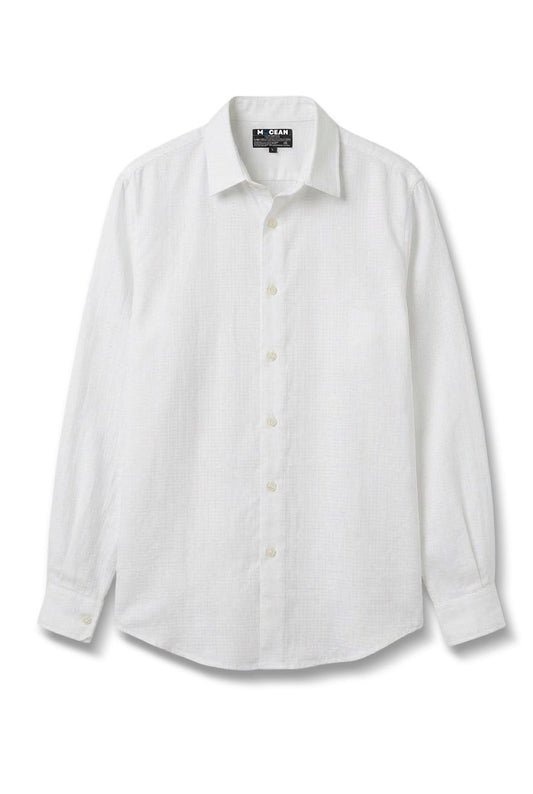 Ivory Breeze Cotton-Linen Shirt