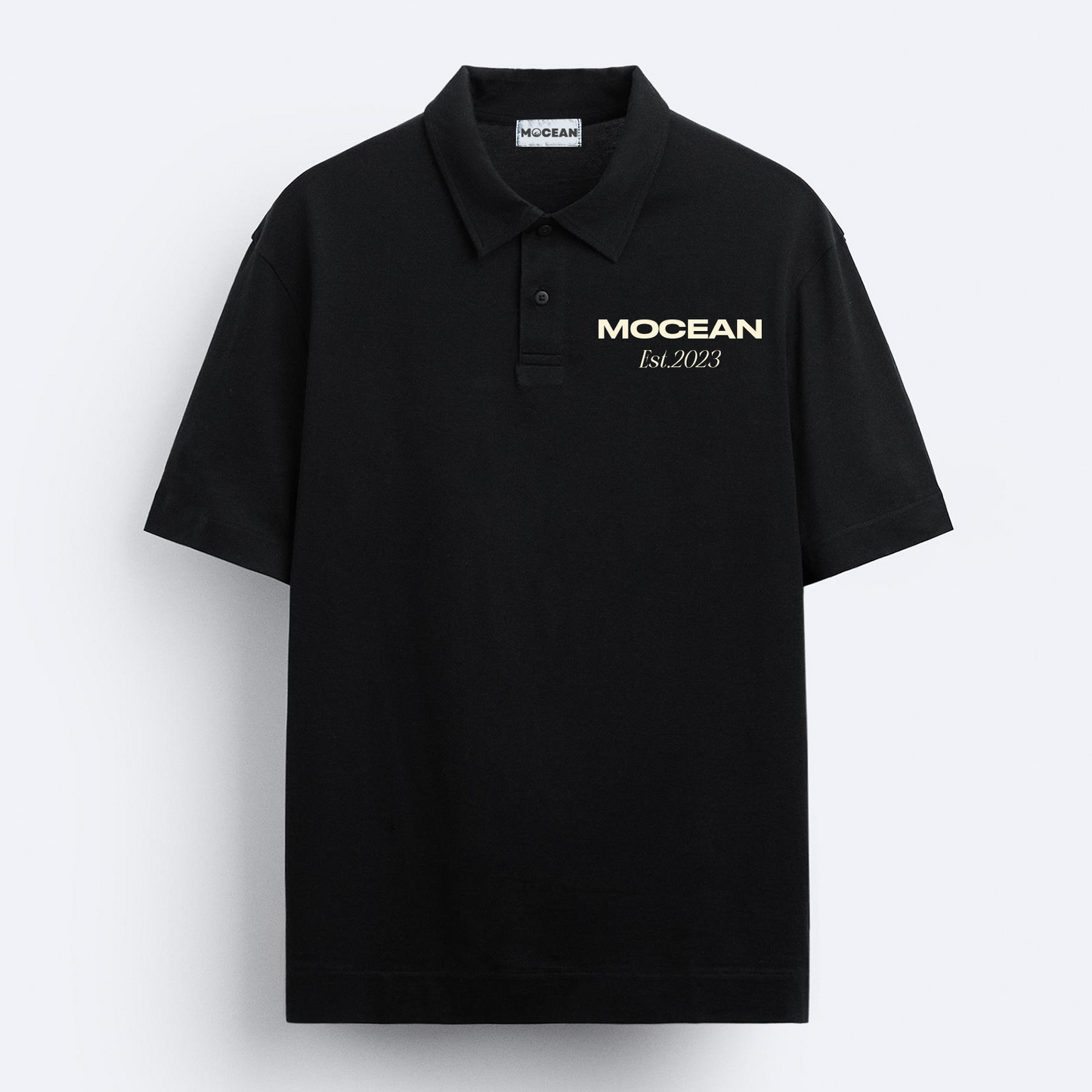 Mocean Minimalism Polo T-shirt - Black