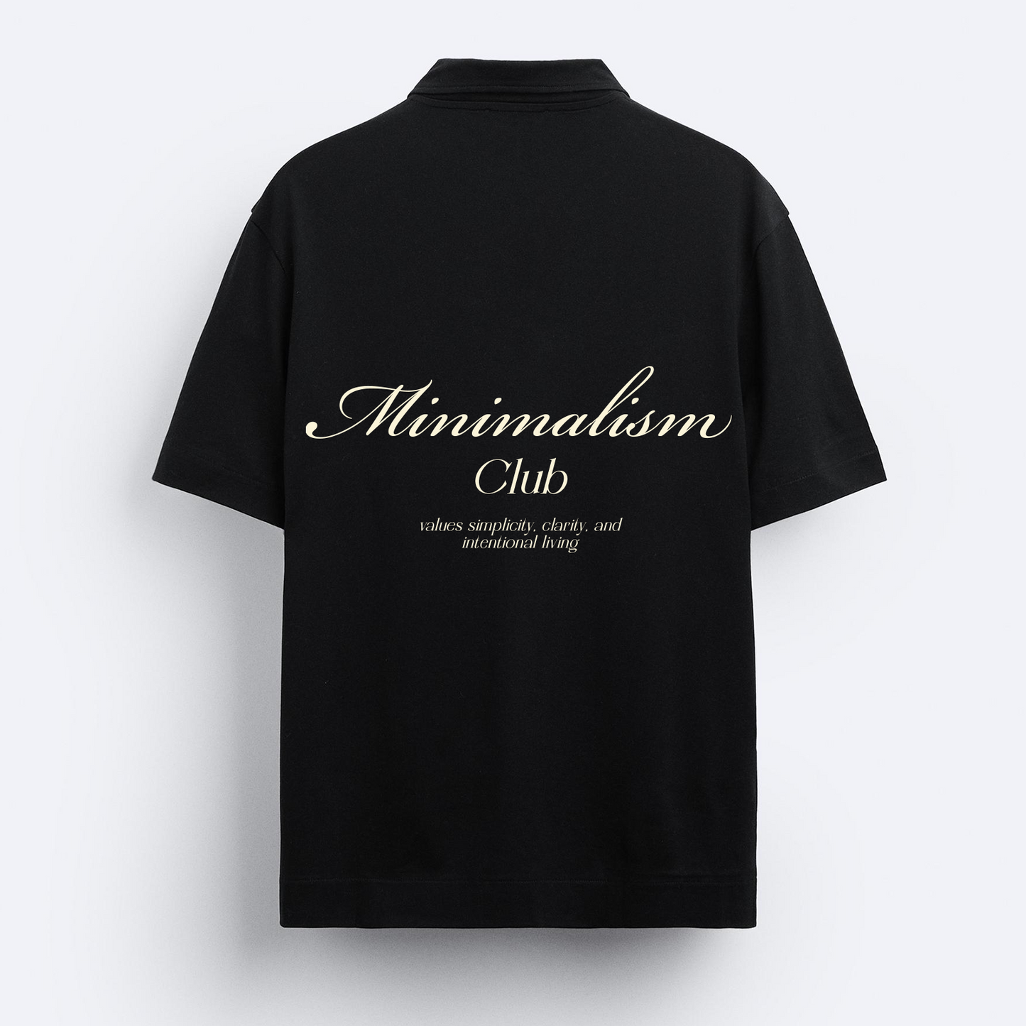 Mocean Minimalism Polo T-shirt - Black