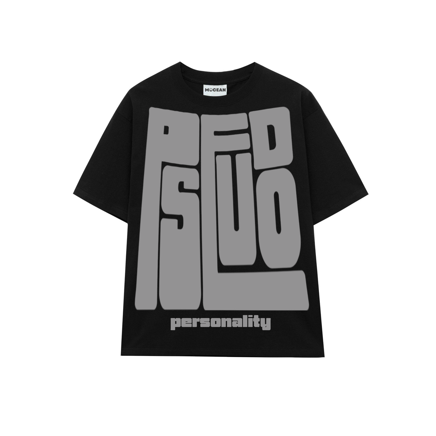 PSEUDO PERSONALITY oversized T-shirt - Black